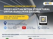 BIMTEK SNI 2847:2019 PERSYARATAN BETON STRUKTURAL UNTUK BANGUNAN GEDUNG