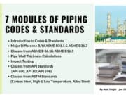 7 Modules for Piping Codes & Standards