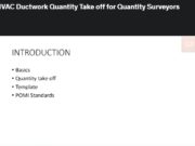 HVAC Duct Quantity Take off for Quantity Surveyors