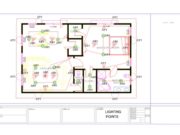 Study electrical drawing for building