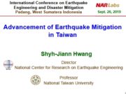 Advancement of Earthquake Mitigation in Taiwan