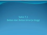 Beton dan Beton Kinerja Tinggi