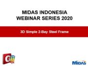 3D Simple 2-Bay Steel Frame