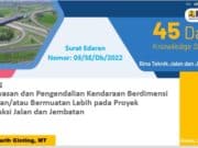 Pengawasan dan Pengendalian Kendaraan Berdimensi Lebih dan/atau Bermuatan Lebih pada Proyek Konstruksi Jalan dan Jembatan