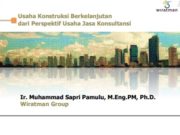 Usaha Konstruksi Berkelanjutan dari Perspektif Usaha Jasa Konsultansi
