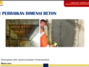 PERBAIKAN DIMENSI BETON