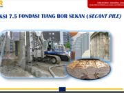 FONDASI TIANG BOR SEKAN (SECANT PILE)