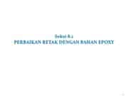 PERBAIKAN RETAK DENGAN BAHAN EPOXY