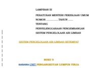 LAMPIRAN III PERATURAN MENTERI PEKERJAAN UMUM TENTANG PENYELENGGARAAN PENGEMBANGAN SISTEM PENGELOLAAN AIR LIMBAH SISTEM PENGELOLAAN AIR LIMBAH SETEMPAT_BUKU 5 SARANA UNIT PENGANGKUTAN LUMPUR TINJA