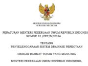 ERATURAN MENTERI PEKERJAAN UMUM REPUBLIK INDONESIA NOMOR 12 /PRT/M/2014 TENTANG PENYELENGGARAAN SISTEM DRAINASE PERKOTAAN