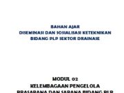 KELEMBAGAAN PENGELOLA PRASARANA DAN SARANA BIDANG PLP