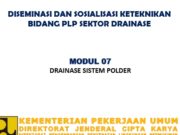 DRAINASE SISTEM POLDER