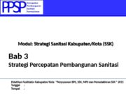 Strategi Percepatan Pembangunan Sanitasi