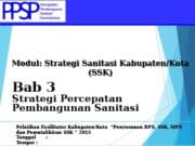 Strategi Percepatan Pembangunan Sanitasi