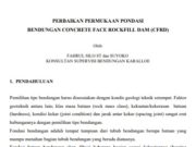 PERBAIKAN PERMUKAAN PONDASI BENDUNGAN CONCRETE FACE ROCKFILL DAM (CFRD)