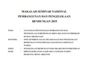 PENGELOLAAN BENDUNGAN PADA ERA REVOLUSI INDUSTRI 4.0