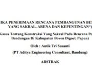 DINAMIKA PENERIMAAN RENCANA PEMBANGUNAN BENDUNGAN : YANG SAKRAL, ARENA DAN KEPENTINGAN ((Studi Kasus Tentang Konstruksi Yang Sakral Pada Rencana Pembangunan Bendungan Di Kabupaten Boven Digoel, Papua)