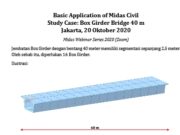 Basic Application of Midas Civil Study Case: Box Girder Bridge 40 m Jakarta, 20 Oktober 2020