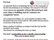 Fire Load Calculation
