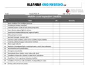 Mobile crane inspection checklist