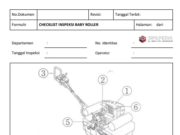 CHECKLIST INSPEKSI BABY ROLLER