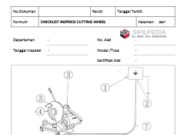 CHECKLIST INSPEKSI CUTTING WHEEL