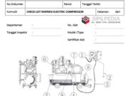CHECK LIST INSPEKSI ELECTRIC COMPRESSOR