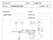 CHECKLIST BOR LISTRIK