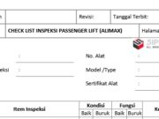 CHECK LIST INSPEKSI PASSENGER LIFT (ALIMAX)