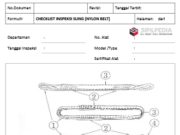 CHECKLIST INSPEKSI SLING (NYLON BELT)