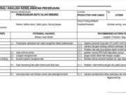 Analisa Keselamatan Pekerjaan Pemasangan Batu Alam Dinding