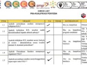 Check List Pra-Kualifikasi Penyedia