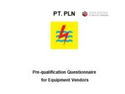 Pre-qualification Questionnaire for Equipment Vendors