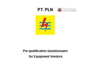 Pre-qualification Questionnaire for Equipment Vendors | Sipilpedia