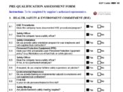PRE-QUALIFICATION ASSESSMENT FORM