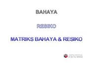 Matriks Bahaya dan Resiko