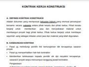 KONTRAK KERJA KONSTRUKSI
