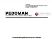 Pedoman Penentuan Spektrum Respons Desain di Permukaan Tanah untuk Jembatan