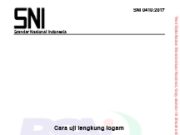 SNI_Cara uji lengkung logam