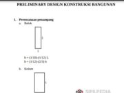 PRELIMINARY DESIGN KONSTRUKSI BANGUNAN