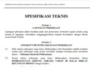 SPESIFIKASI TEKNIS PEMBANGUNAN GEDUNG