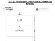 ANALISA PONDASI DENGAN MENGGUNAKAN SOFTWARE PLAXIS 8.2