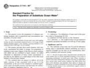 ASTM _Standard Practice for the Preparation of Substitute Ocean Water1