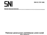 SNI Pedoman Perencanaan Pembebanan untuk Rumah dan Gedung