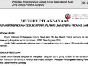 METODE PELAKSANAAN PEKERJAAN PEMBANGUNAN GEDUNG RAWAT JALAN RUMAH SAKIT JIWA
