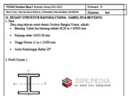 DESAIN STRUKTUR RANGKA UTAMA : GABEL DUA BENTANG