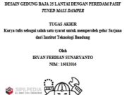 DESAIN STRUKTUR BAJA 25 LANTAI DENGAN PEREDAM PASIF TUNED MASS DAMPER