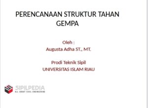 PERENCANAAN STRUKTUR TAHAN GEMPA | Sipilpedia