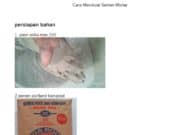 Cara Membuat Semen Mortar