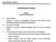 Spesifikasi Teknis Rehab Jembatan (Rehap Jalan Ulin Bontang Kuala)